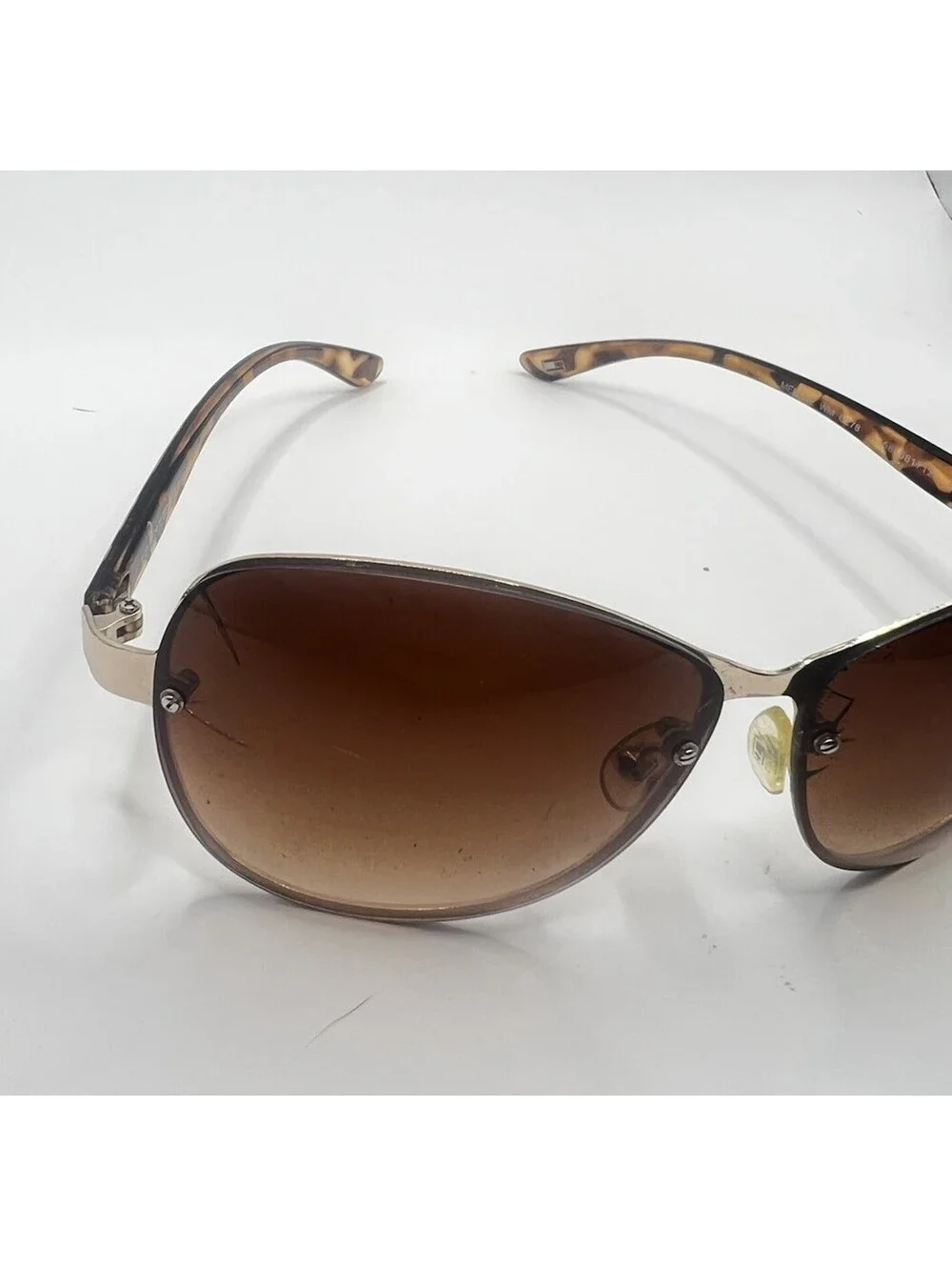 Tommy Hilfiger Melone Sunglasses WM OL78 Rimless Brown Gradient Tortoise 62mm